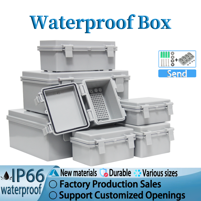 Outdoor Power Junction Box - Luar Ruangan IP66 Abs Pc Plastik