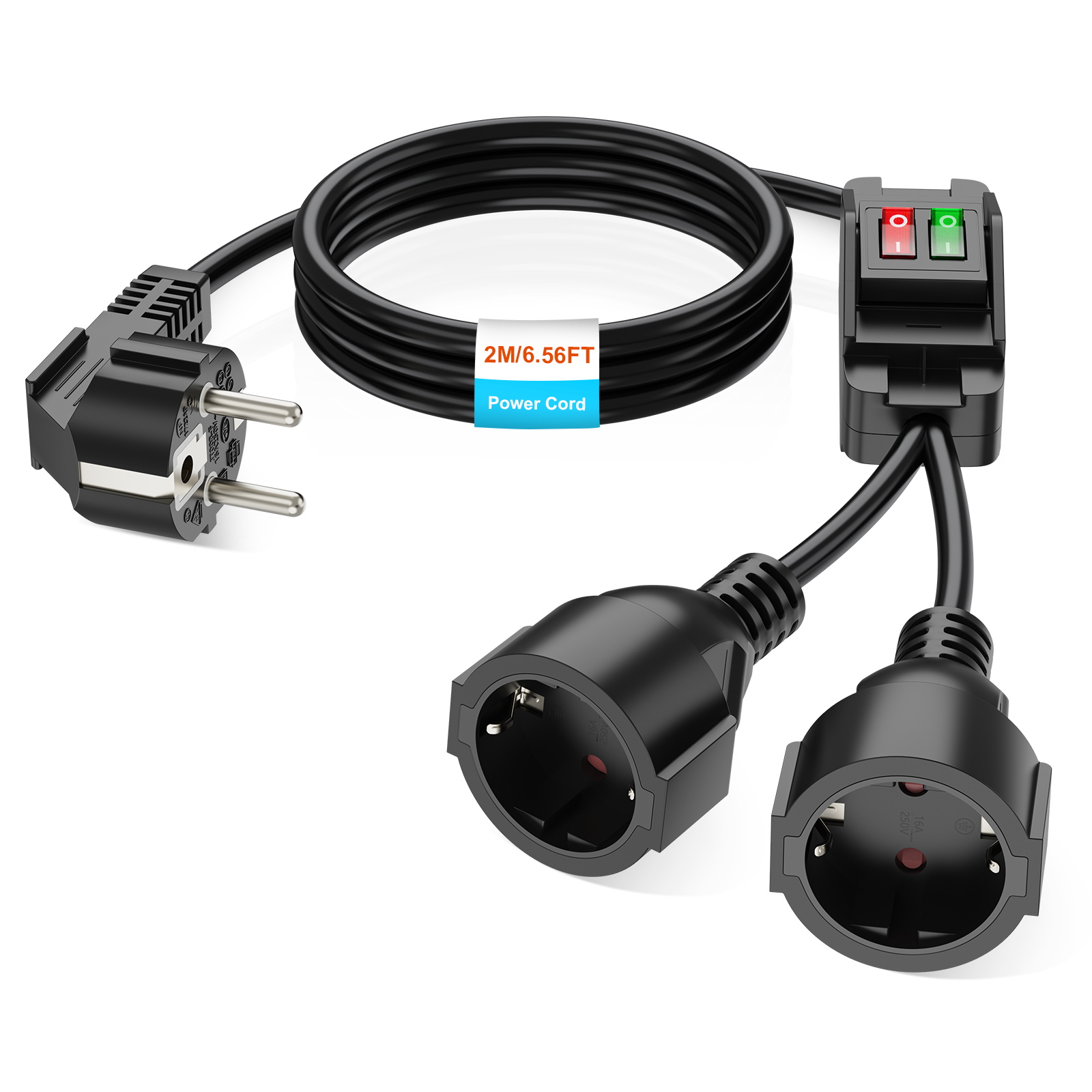 Outdoor Power Extension - Kabel Ekstensi 40Cm/2M Steker UE Soket
