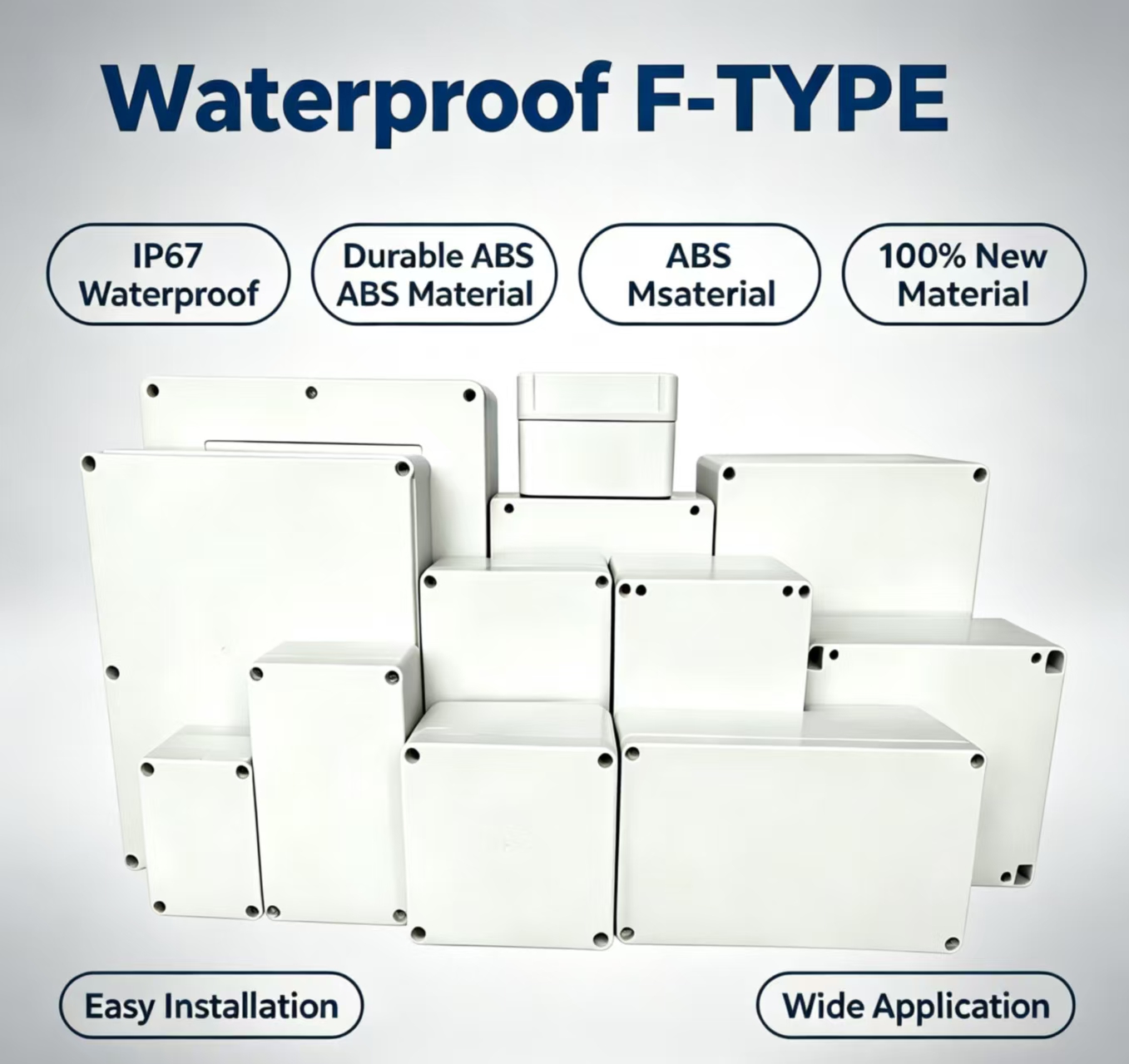 Outdoor Power Junction Box - Kotak Sambungan Tahan Air ABS IP67