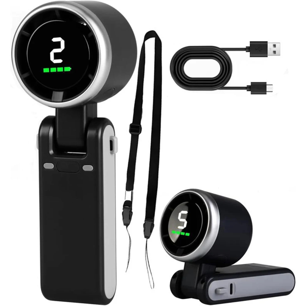 Outdoor Usb Power Supply - Kipas Genggam 5 Pengaturan Kecepatan Tinggi