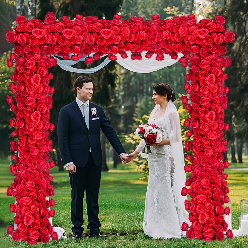 [Lengkungan Bunga Mawar Romant - Outdoor Power For Wedding ulasan dan harga