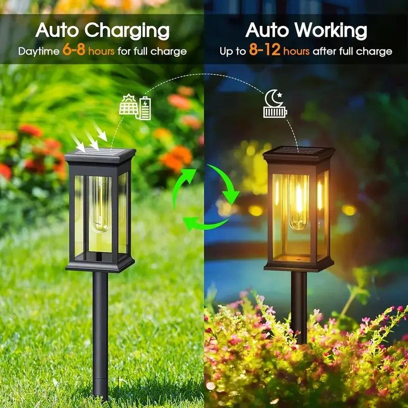 4Pcs Lampu Jalan Tenaga Surya  - Outdoor Power For Wedding ulasan dan harga