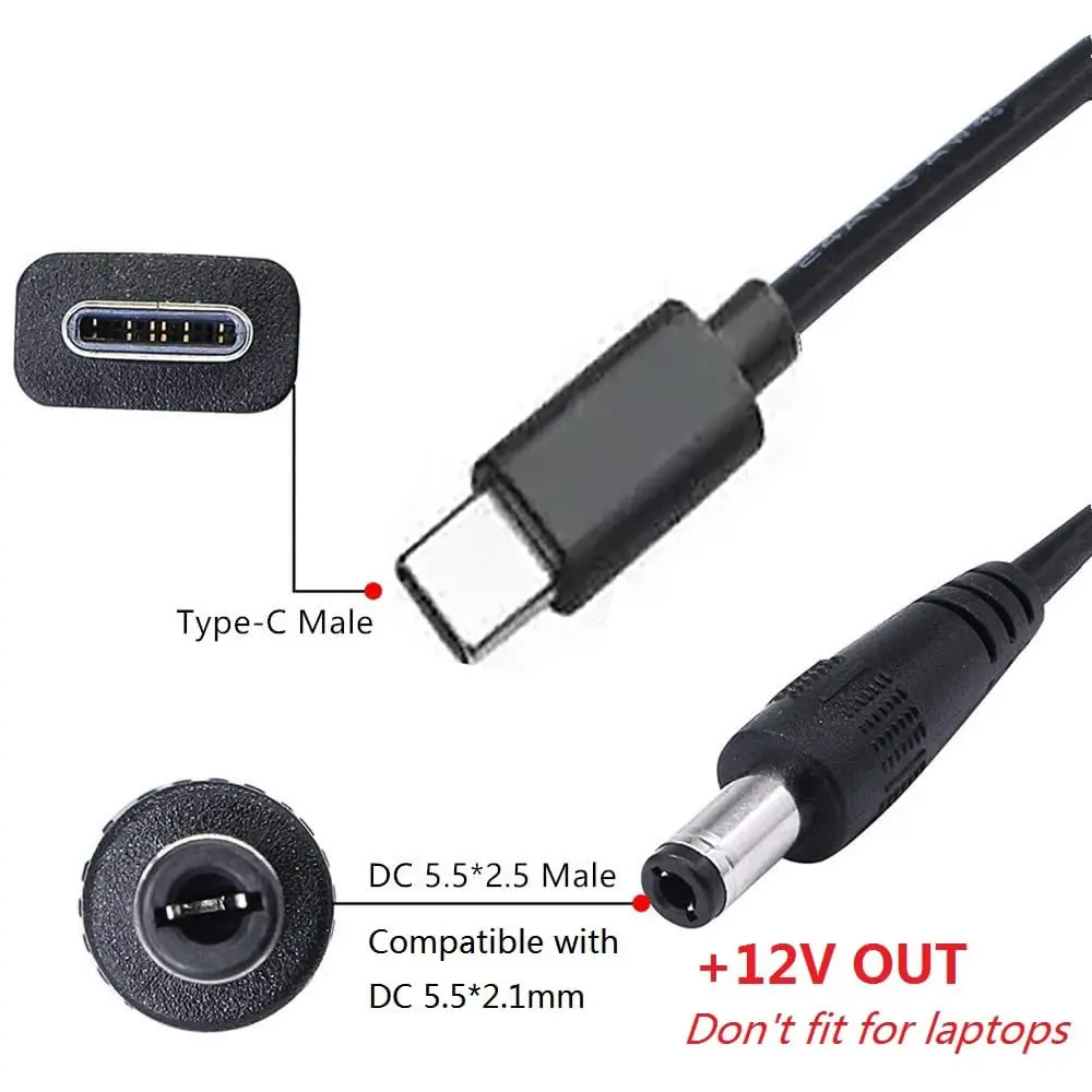 Kabel Daya USB C ke DC 5.5mm X - Outdoor Power Supply 12V ulasan dan harga