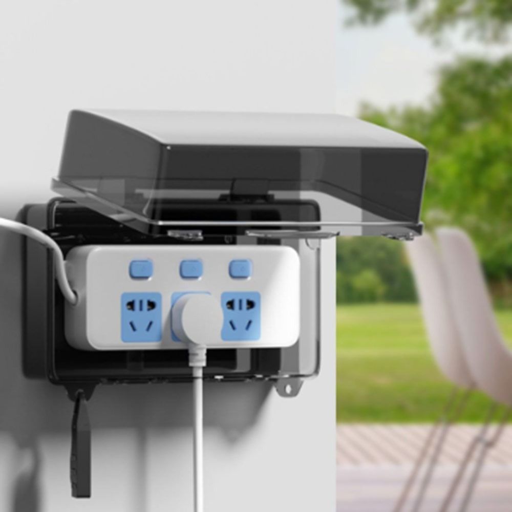 Kotak Steker Plastik Tahan Lam - Outdoor Power Strip Weatherproof ulasan dan harga