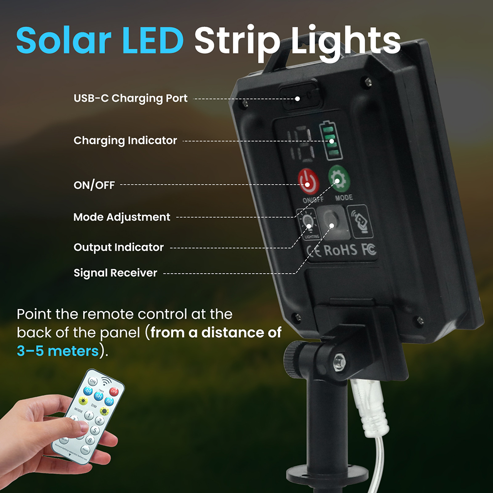 Lampu LED Tenaga Surya 5V Taha - Outdoor Power Strip Weatherproof ulasan dan harga