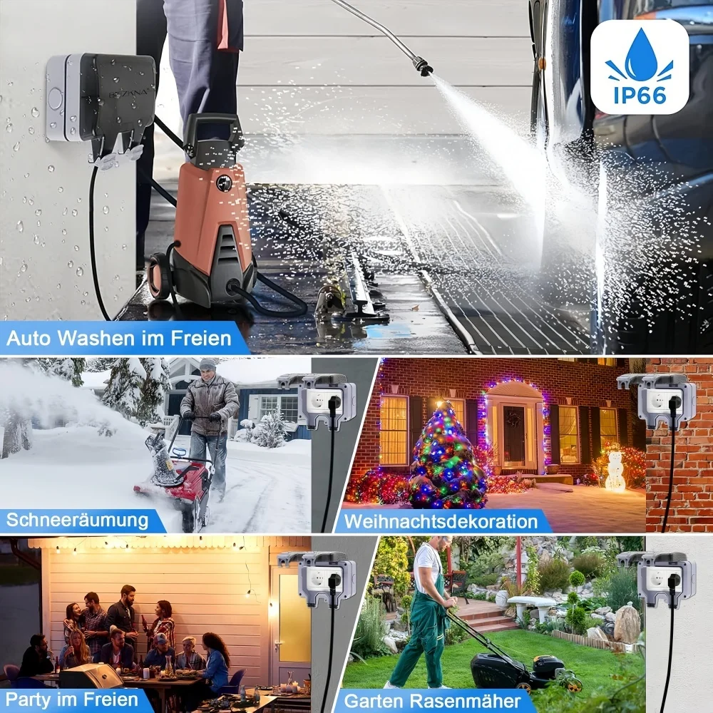 Stopkontak Luar Ruangan Gaya E - Outdoor Power Strip ulasan dan harga