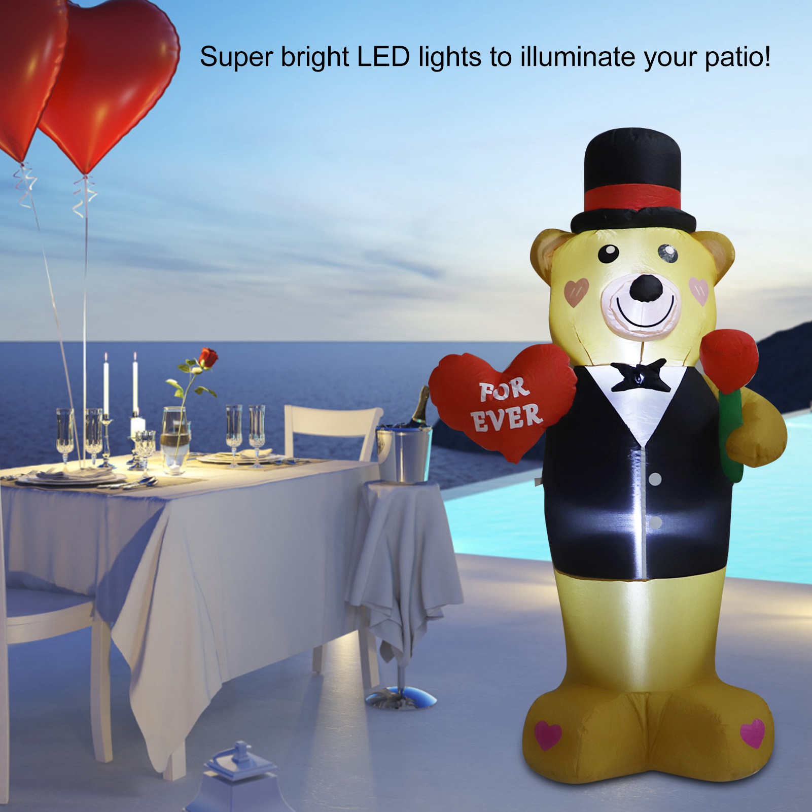 Boneka Beruang Tiup 210T Serat - Outdoor Power For Wedding ulasan dan harga