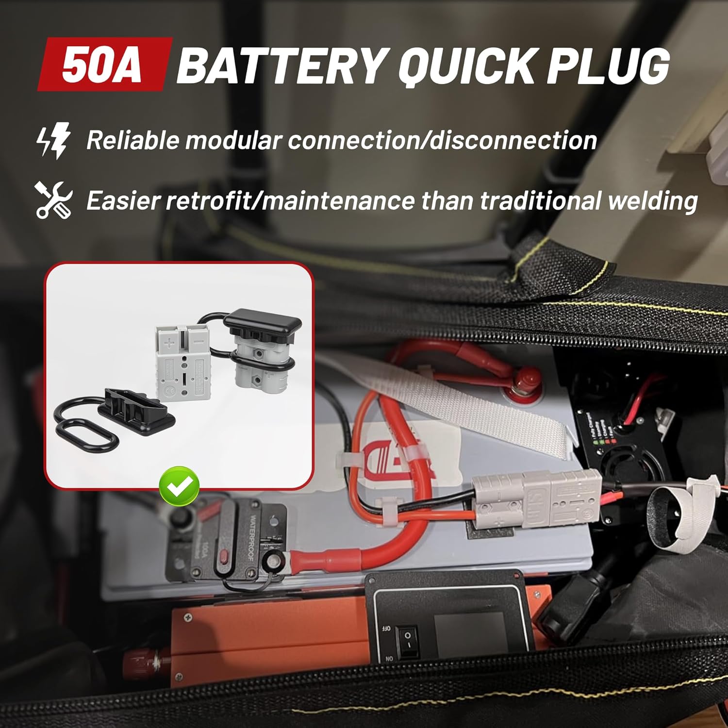 2 Buah Konektor Cepat Baterai  - Outdoor Power Disconnect ulasan dan harga