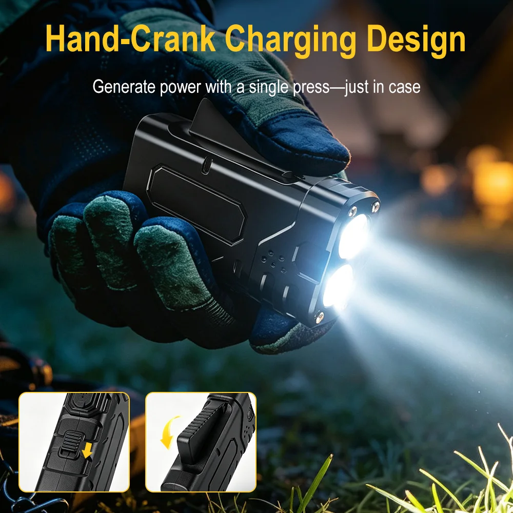 BORUIiT Senter LED EDC dengan  - Outdoor Usb Power Supply ulasan dan harga