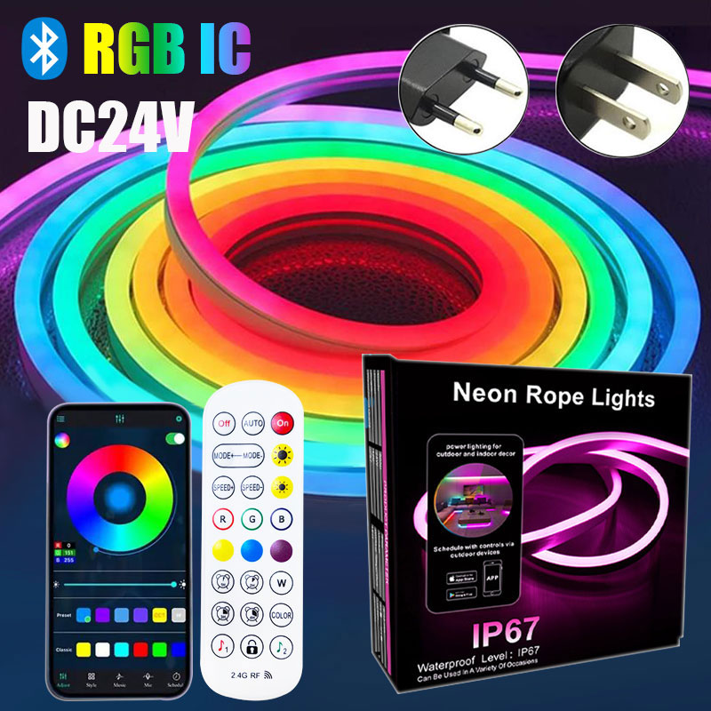 Pita LED Neon Addressable 24V  - Outdoor Power Strip Weatherproof ulasan dan harga