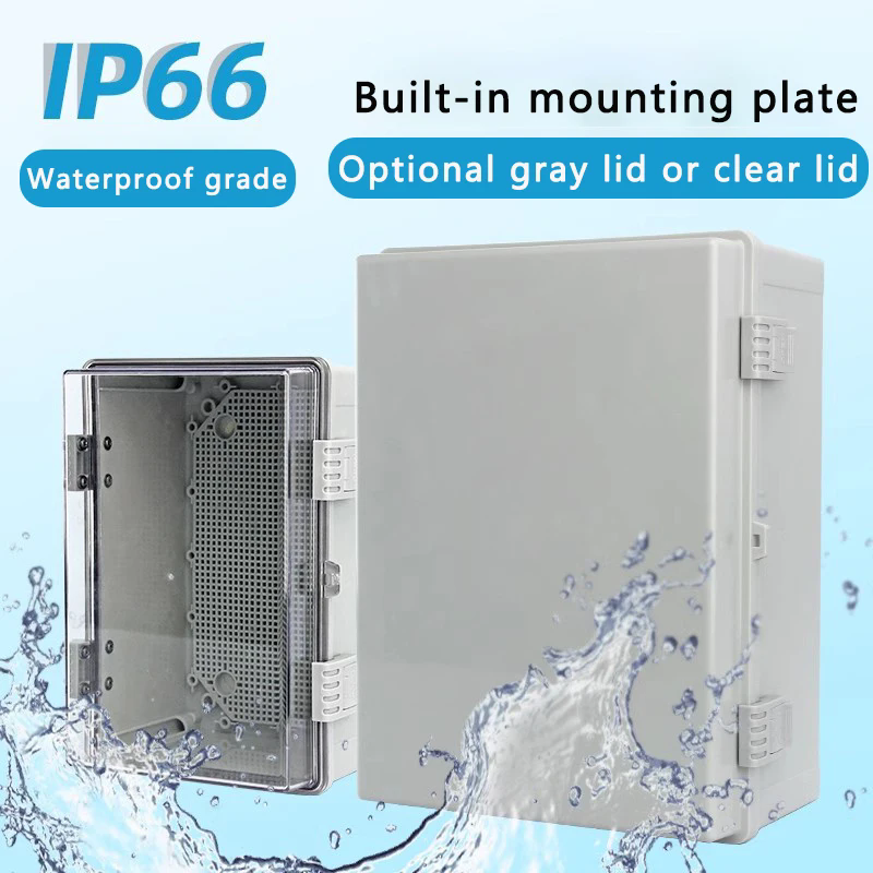 Ip66 Abs Pc Kandang Plastik Be - Outdoor Power Junction Box ulasan dan harga