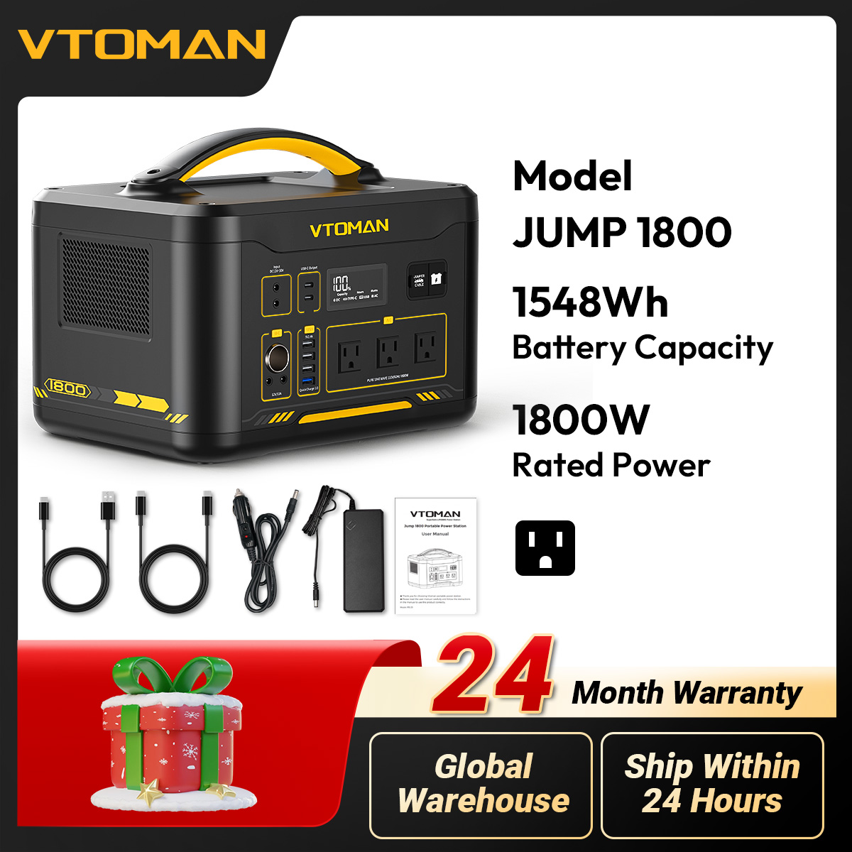 VTOMAN JUMP 1800 Stasiun Daya  - Outdoor Power Supply 12V ulasan dan harga