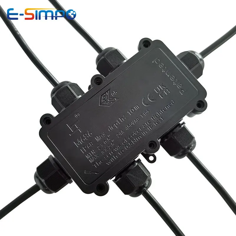 6Way 1IN5Out IP68 Kotak Sambun - Outdoor Power Junction Box ulasan dan harga