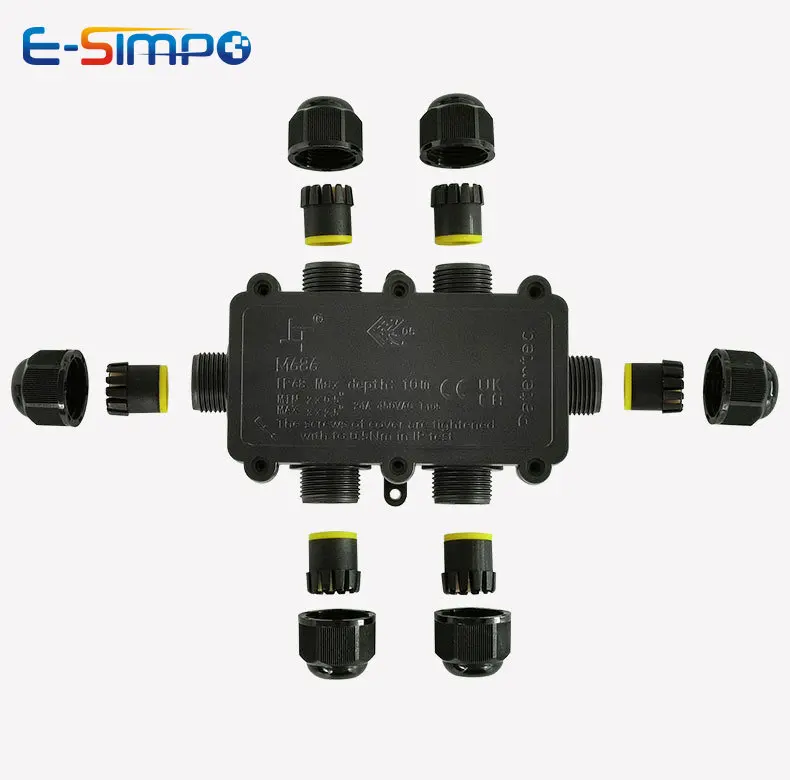 6Way 1IN5Out IP68 Kotak Sambun - Outdoor Power Junction Box ulasan dan harga