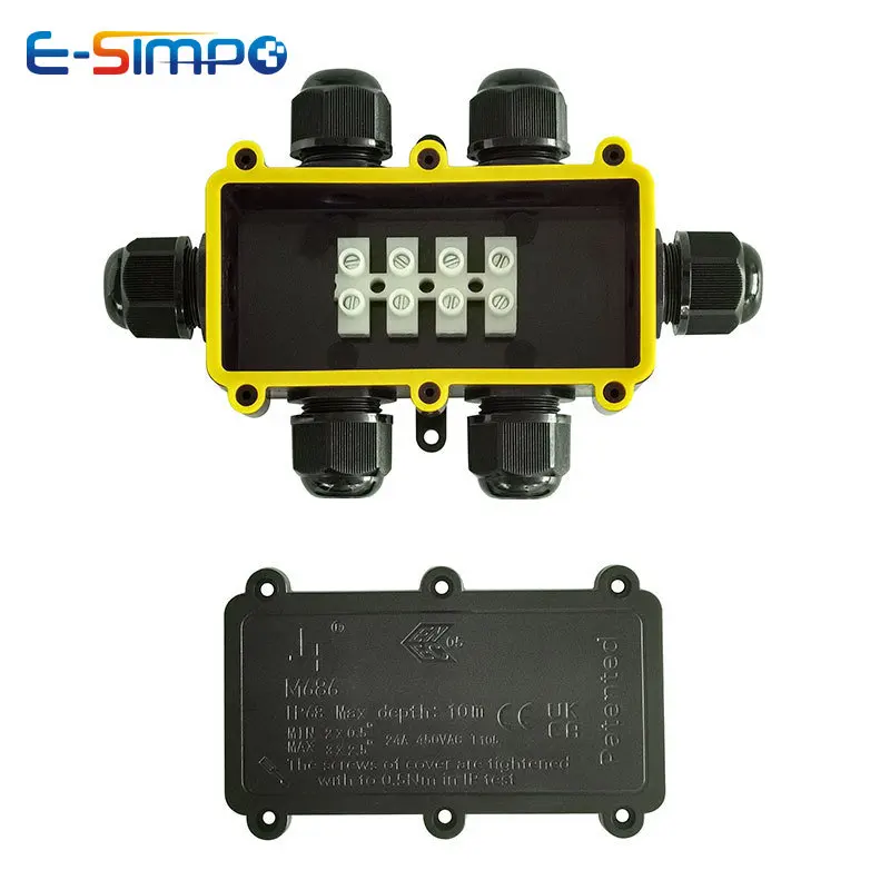 6Way 1IN5Out IP68 Kotak Sambun - Outdoor Power Junction Box ulasan dan harga