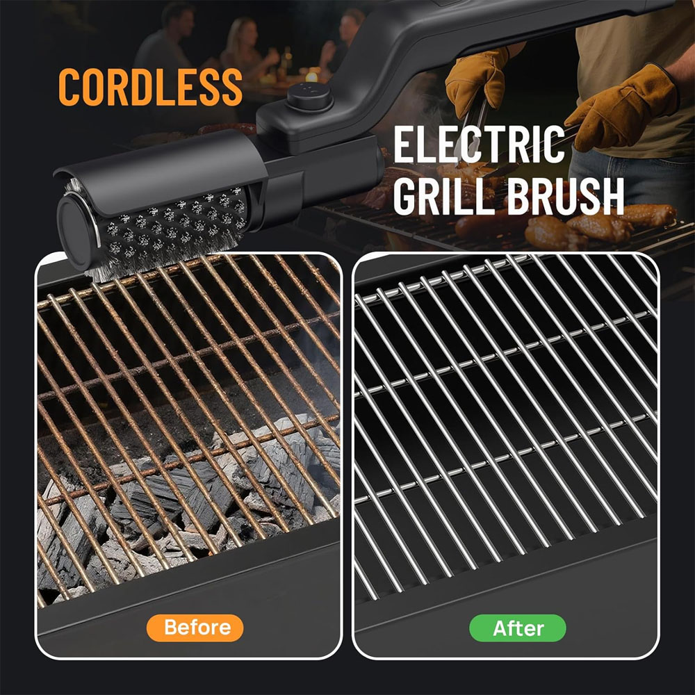 Sikat Panggangan Listrik Isi U - Outdoor Power Brush ulasan dan harga