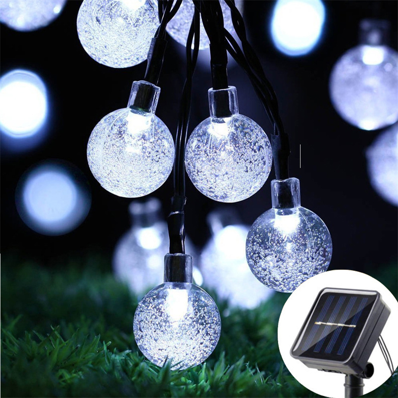 20/50/100 LED Bola Kristal Ten - Outdoor Power For Wedding ulasan dan harga