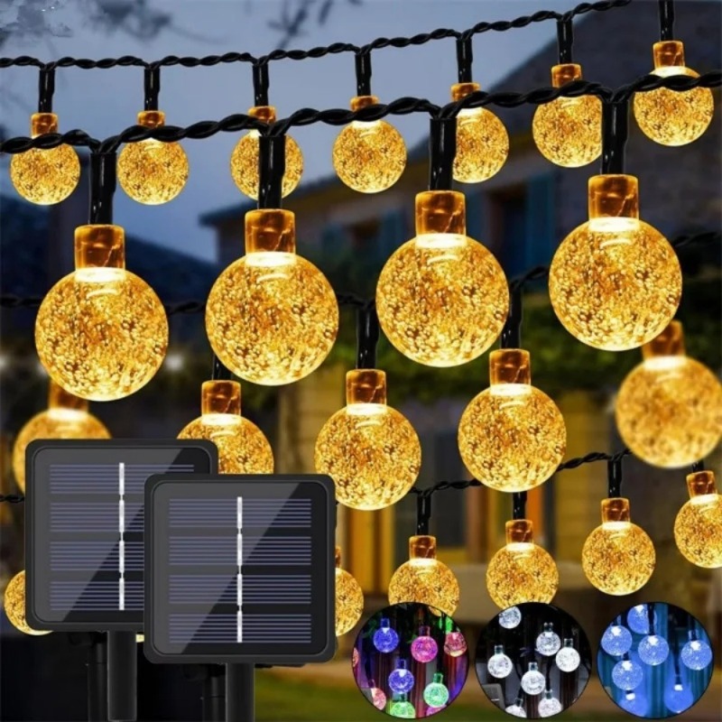 20/50/100 LED Bola Kristal Ten - Outdoor Power For Wedding ulasan dan harga