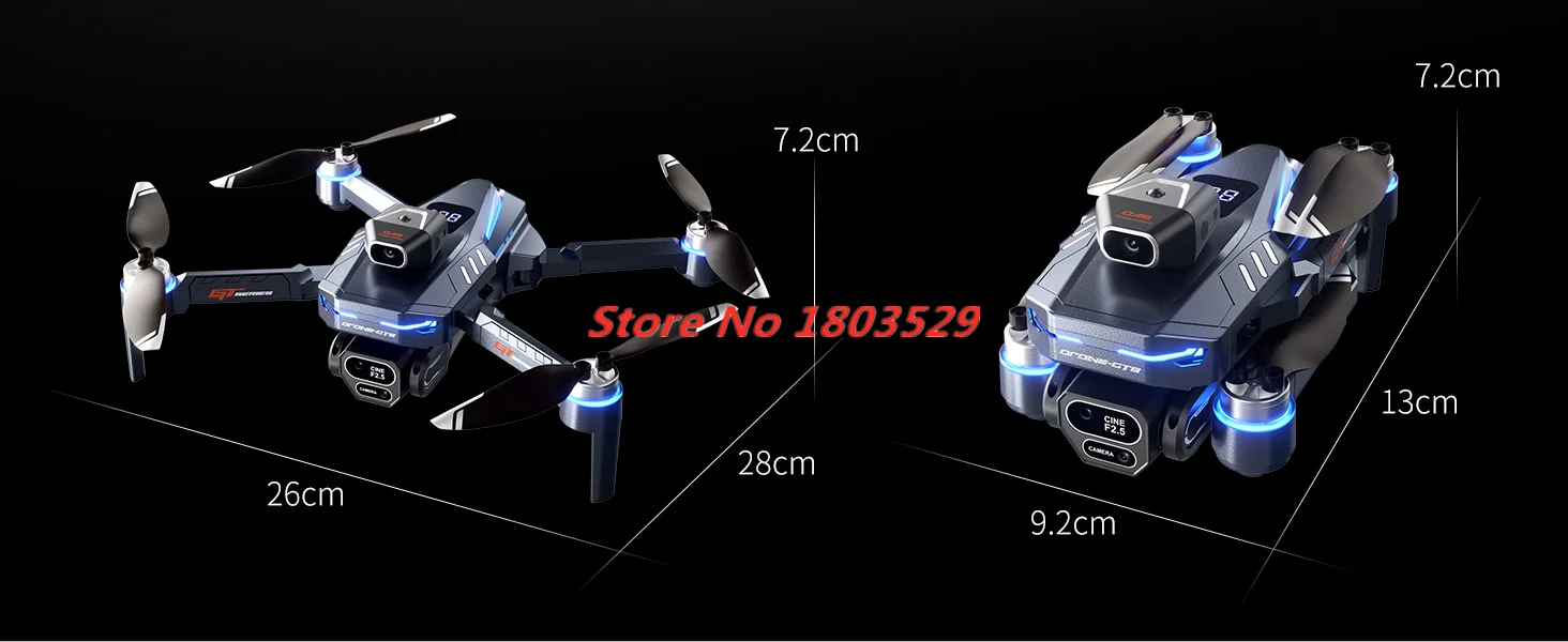 Drone Tanpa Sikat Tiga Kamera  - Outdoor Power Brush ulasan dan harga