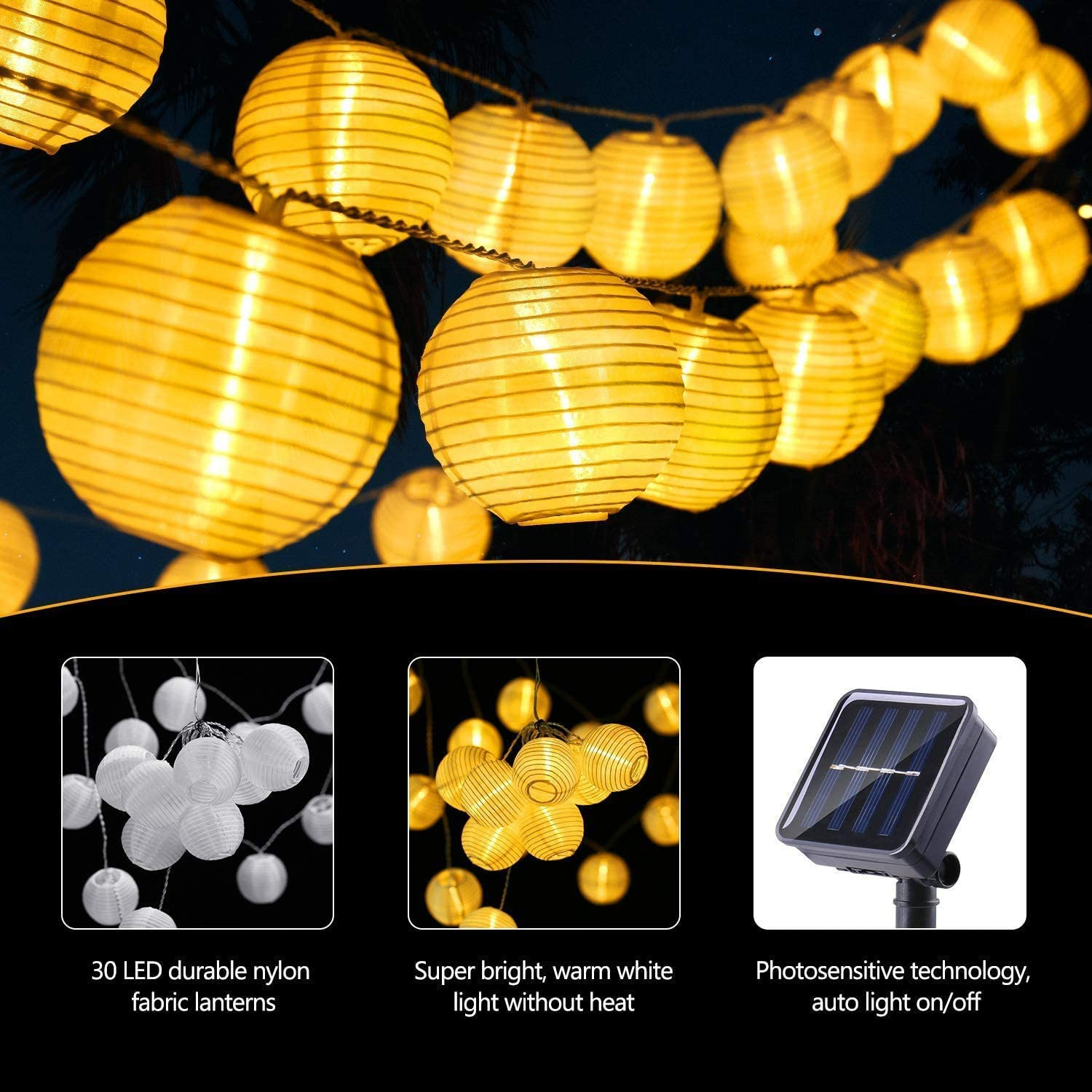 Lampu Tali Lentera Surya LED L - Outdoor Power For Wedding ulasan dan harga